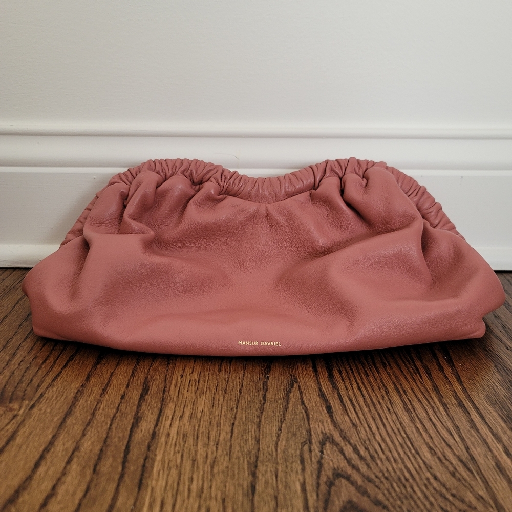 Mansur Gavriel Cloud Clutch Blush